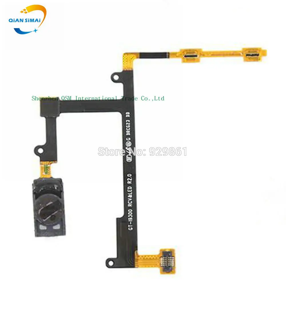 1PCS New Ear Earpiece Speaker Earpiece Audio Volume Button Flex Cable For Samsung Galaxy S3 i9300 mobile Phone