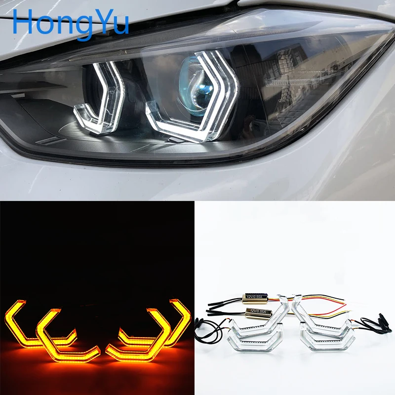 

for 2012-UP BMW F32 4 SERIES car styling Switchback Concept M4 Iconic Style LED Crystal Angel Angel Eye Kit Eyes Kits