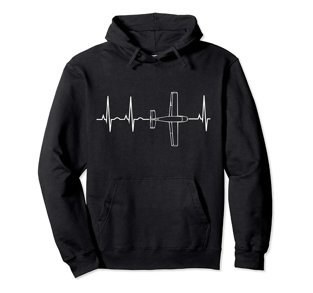 

2019 fashion hot sale Hoodies Airplane Pilot Shirt Pilot Heartbeat Hoodie Flying Sweatshirt