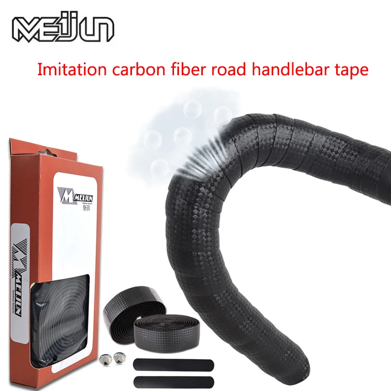 

BIKING Bike Handlebar Tape EVA Road Bicycle Handlebar Tape Anti-slip Shock Absorption Cycling Wrap End Plug Accessories
