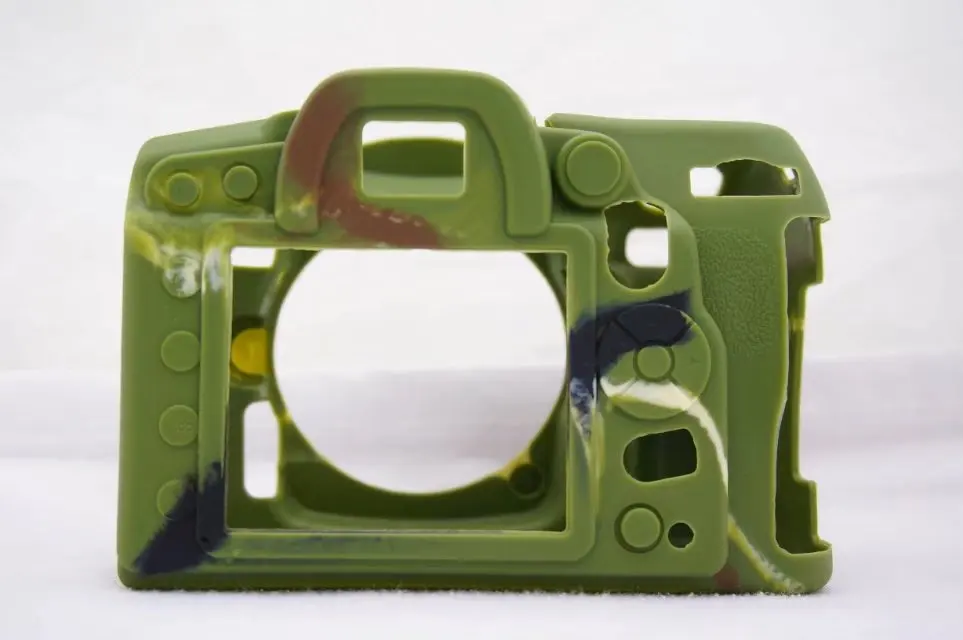 لينة سيليكون المطاط كاميرا واقية غطاء الجسم حافظة جلدية لنيكون D7000 D610 D600 حقيبة كاميرا