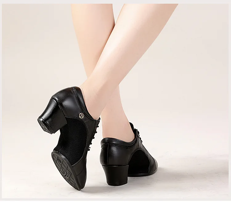 Sneakers Modern Dance Shoes For Women Leather Dance Shoes Leather Latin Ballroom Women Shoes Modern Sports Sailor Dance Shoes