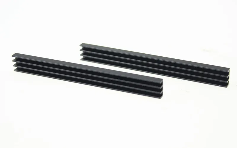 10 części/partia 100x11x5mm Radiator z 3 M taśmy LED Radiator aluminiowy Radiator