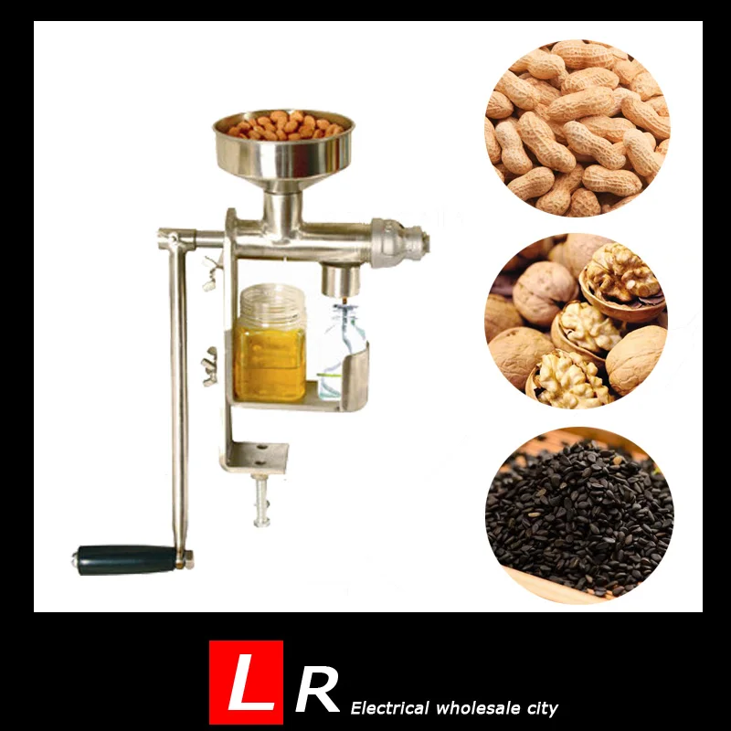 

Manual Oil Press Peanut Nuts Seeds Oil Press/Expeller Oil Extractor Machine HY-03