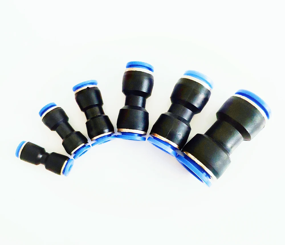 Pneumatic fittings Cylinder PU 8mm 6mm 4mm air water Hose Tube One Touch Straight Fittings Pneumatic air valve Connector tube