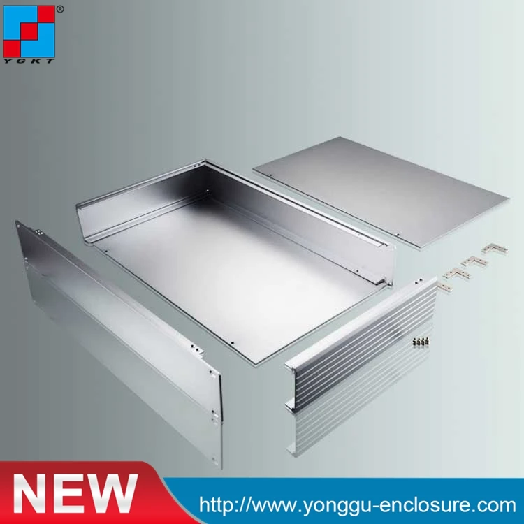 19 inch rack mount chassis electronic enclosures aluminum cabinet small extruded box aluminum  482*66.7*250mm