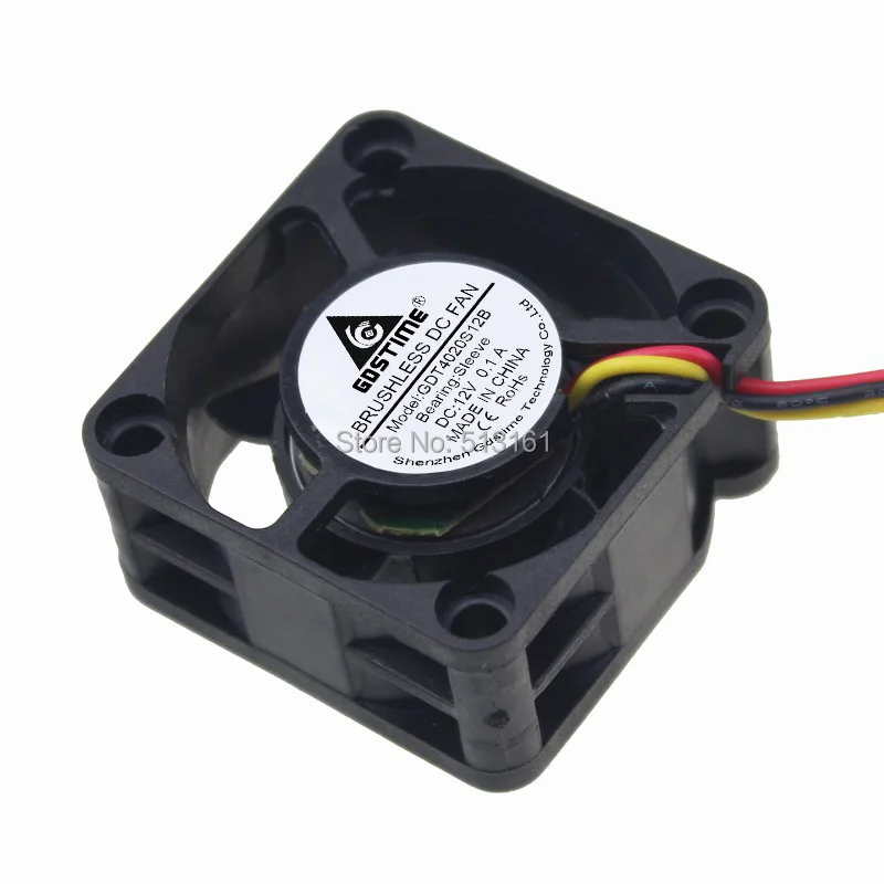 10 teile/los Gdstime Axial 40x40x20mm 4cm 4020 Bürstenlosen DC Kühlung 3Pin 12V 40mm Fan