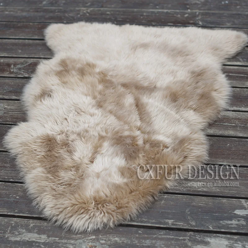 

CX-D-112C Throw Rug Australian Sheepskin Hairy Carpet for Living Room Bedroom Area Rugs Mat