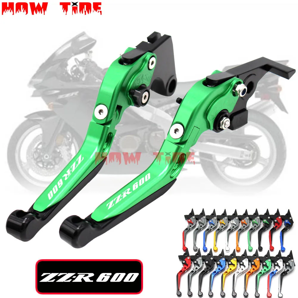 

!Logo(ZZR600) For Kawasaki For Kawasaki ZZR600 ZZR 600 ZZR-600 2005 2006 2007 2008 2009 CNC Motorcycle Brake Clutch Levers