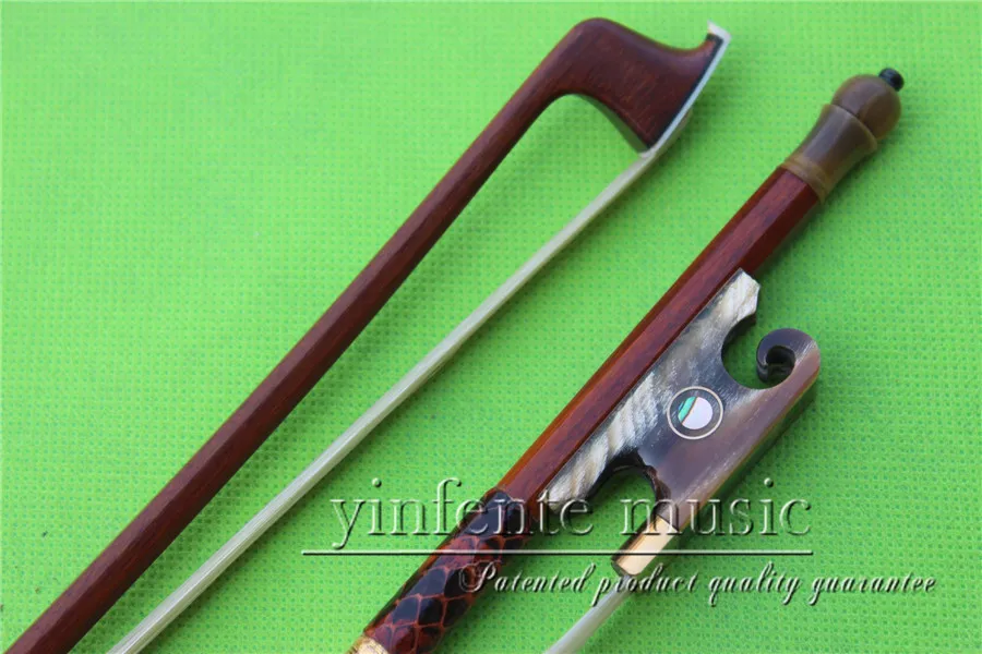 

1 pcs Brazilwood Violin Bow 4/4 Straight Pretty inlay Nice F rog High Quality #43