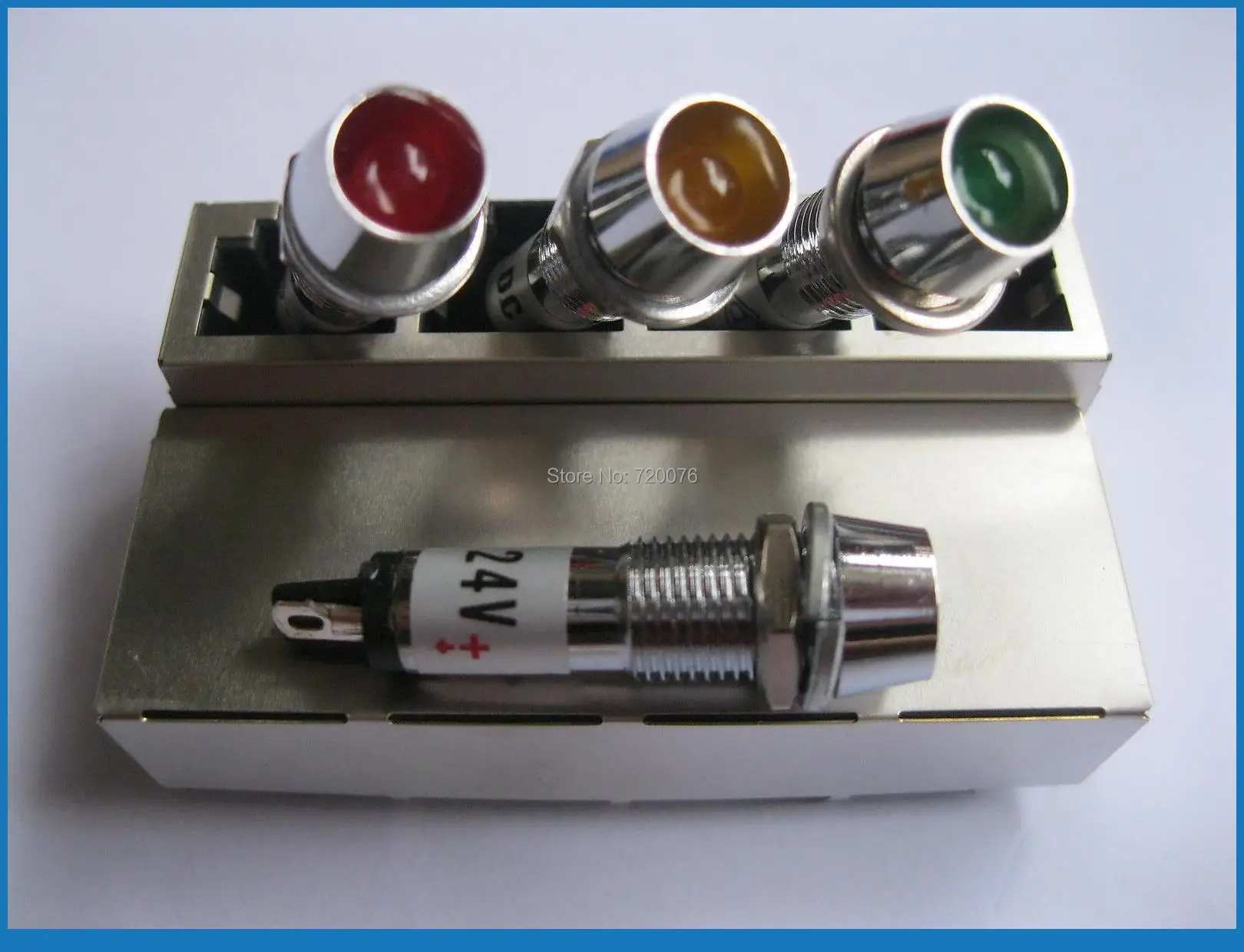 10 pcs LED Indicator Red Color DC 24V New