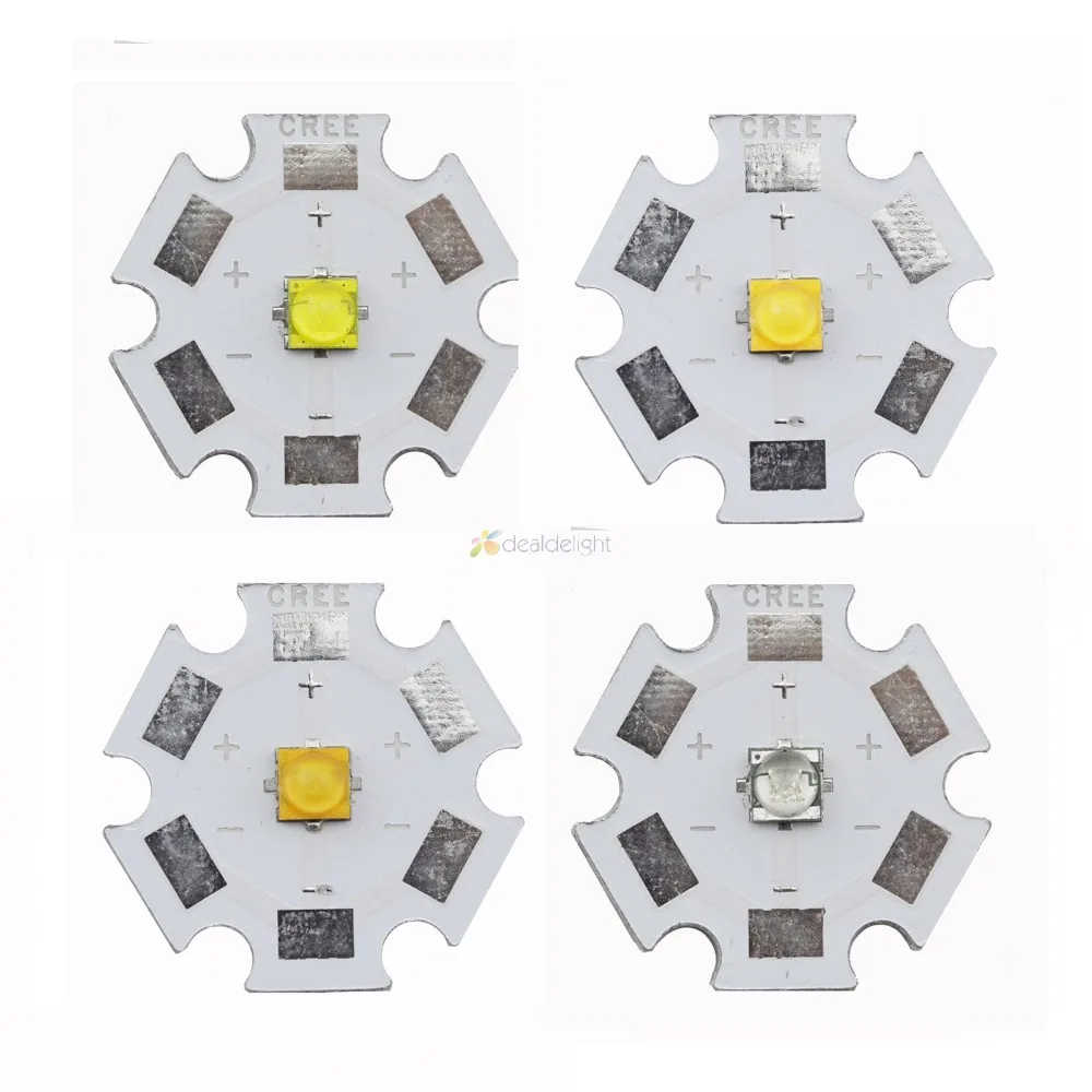 

1pcs 5W XTE High Power LED Emitter Bulb XT-E Cool White/Warm White/Neutral White/ Royal Blue on 8mm/12mm/14mm/16mm/20mm PCB