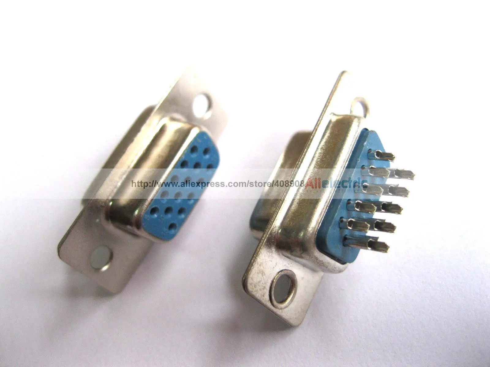 120 Pcs D Sub 15 Pin Female Solder Connector 3 Rows