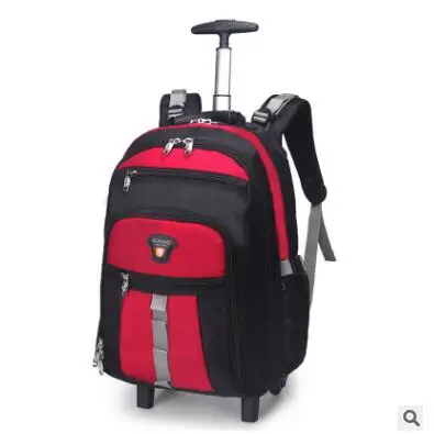 Men Nylon Travel trolley bag wheeled backpack women  Business  Rolling bag Travel trolley Rolling Luggage bag on wheels suitcase