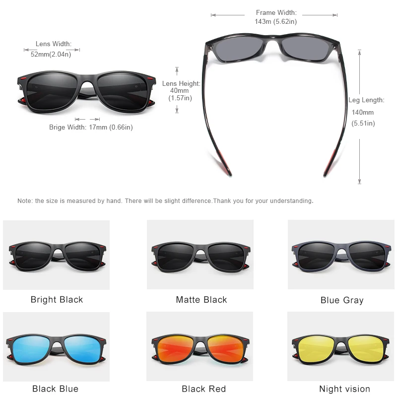 KINGSEVEN-Óculos de sol quadrados polarizados masculinos, lente espelho, óculos de sol unisex, óculos com moldura preta, marca, clássico