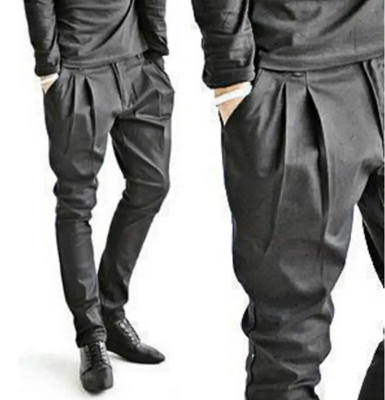 

2024 New Men's Clothing GD Hair Stylist Fashion Skinny Casual Pants Harem Pants Trousers Plus Size Singer Costumes 27-46