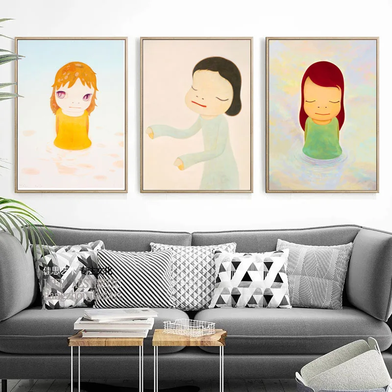 Sleepwalking Dolls Cartoon Canvas Art Painting Print Poster Picture Wall Desk Baby Girl Room Home Decor/decoration home-02