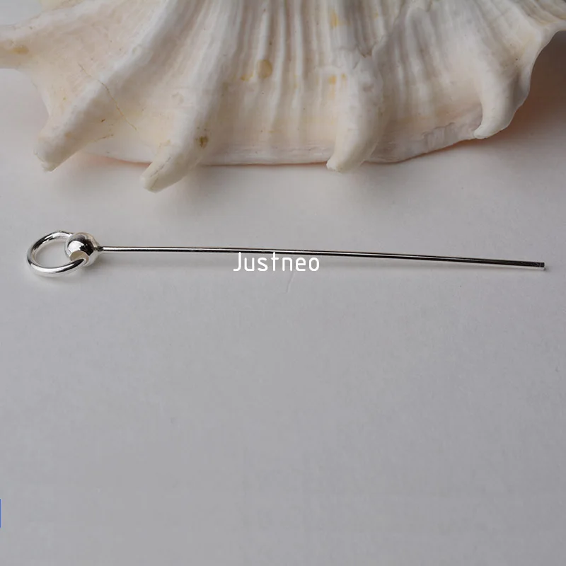 Solid 925 Sterling Silver Pinch Bails Pin Pendants Findings Connector Bale Pinch Clasp Pendant for Jewelry DIY Components