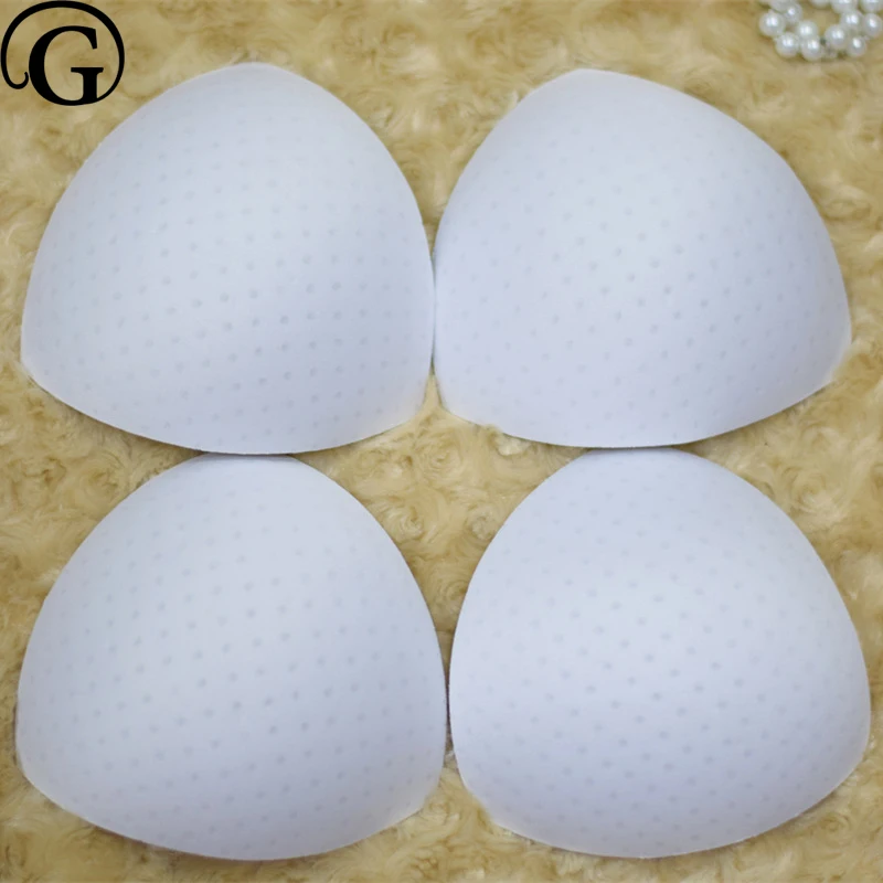 

Women Bikini Inserts Swimwear Bras Cups Sports Wear Enhancers Triangle Pads 50pairs New Breathable