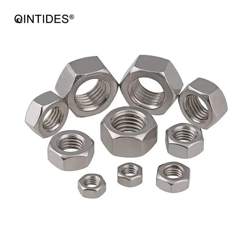 QINTIDES M45 dadi esagonali con filettature metriche 304 in acciaio inox esagonali dadi M45 dado