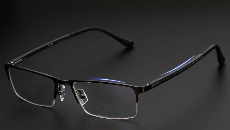 half-rim metal optical frames men's business eyeglasses frames for prescription myopia glasses myopia eyewear frame