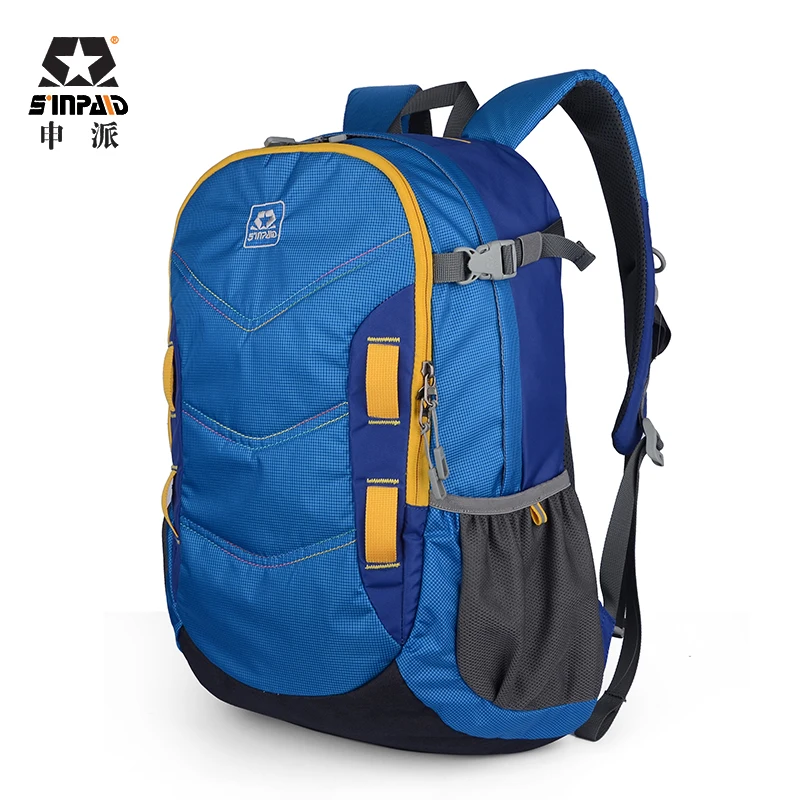 Sinpaid mochila de viagem de alta qualidade, bolsa para montanhismo, para homens, mulheres, adolescentes, cor amarelo verde & azul