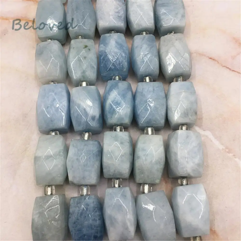 

Faceted Blue Aquamarines Nugget Loose Beads,Natural Amazonite Sunstone Quartz Gems Stone Beads For Jewelry DIY, BG18298