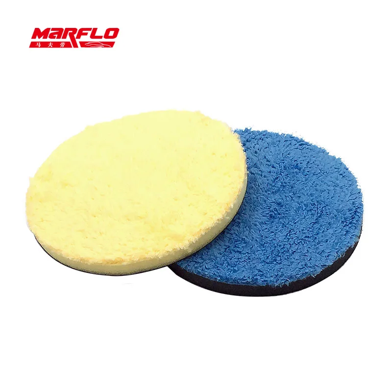 

MARFLO Paint Car Care 6" Microfiber Buff Sponge Polishing Pad Wax Pad For Both Rotary and DA Polisher