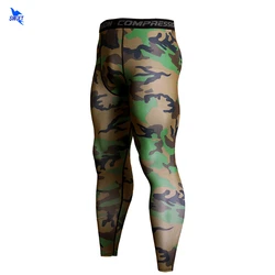 Basis Schicht Camouflage Kompression Hosen Laufhose Männer Fußball Training Fitness Leggings Schnell Trockenen Gym Jogging Sportswear