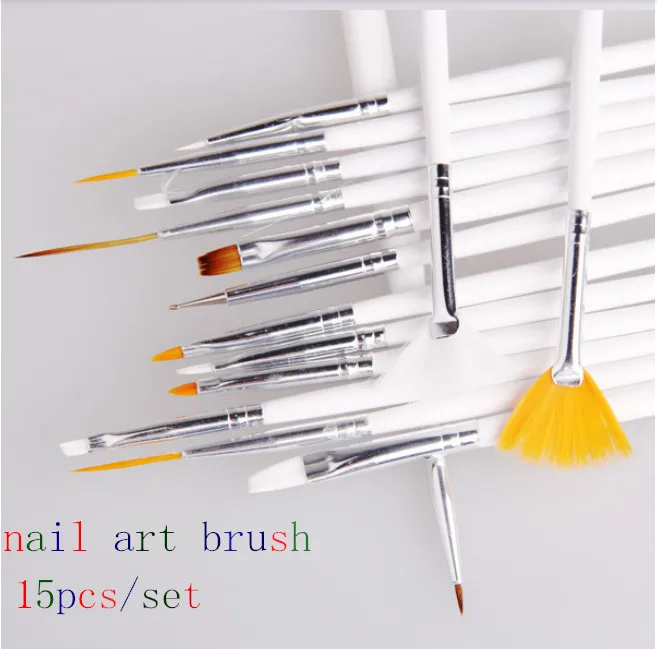 Magic Style 15pcs nail paiting brush pen nail polish brush kolinsky acrylic brush brushes for manicure