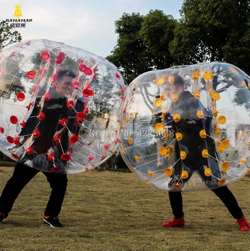 Inflatable Bumper Bubble Soccer Ball Dia 5 ft(1.5m) Giant Human Hamster Ball for Adults and Teens