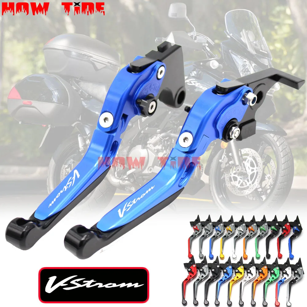 For SUZUKI DL 1000 DL1000 2002-2018 2003 2004 2005 2006 V-Strom Motorcycle Accessories Folding Extendable Brake Clutch Levers