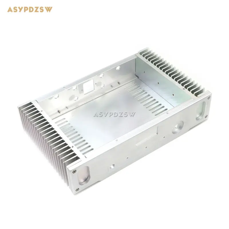 1969アルミニウムエンクロージャーパワーアンプシャーシクラスaアンプボックスデュアルヒートシンク