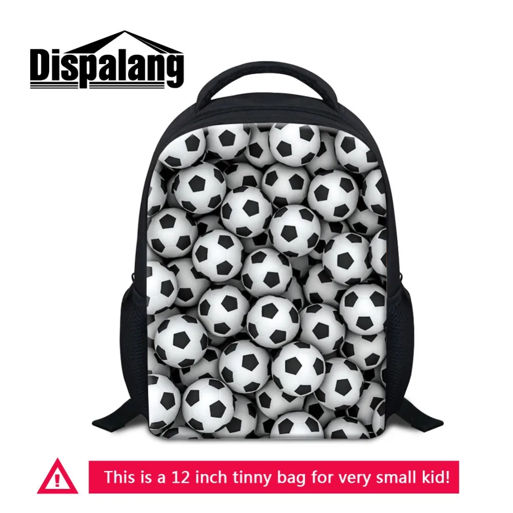 Customize Your Own Footballs Backpack For Kids Basketballs Print Schoolbag Boys Small Kindergarten Bookbag Children Mochila Pack