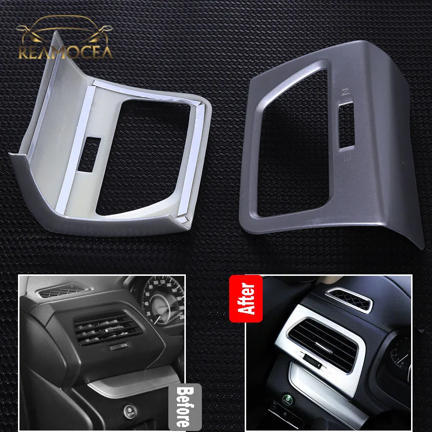 Reamocea Car Interior ABS Chrome Front Side Dashboard AC Air Vent Outlet Frame Cover Trim For Honda CRV CR-V 2012 2013-2016