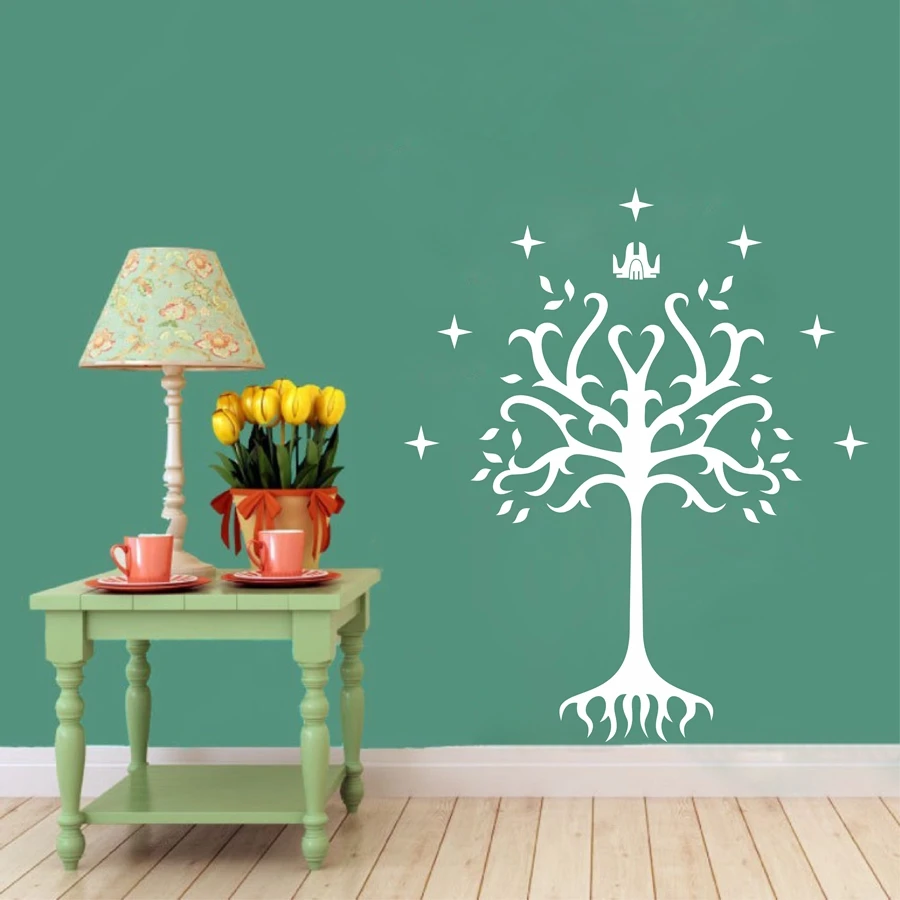 Tree of Gondor Vinyl Decal Sticker From Fantasy Literature for Car Window, Laptop, Motorcycle, Walls, Mirror and More