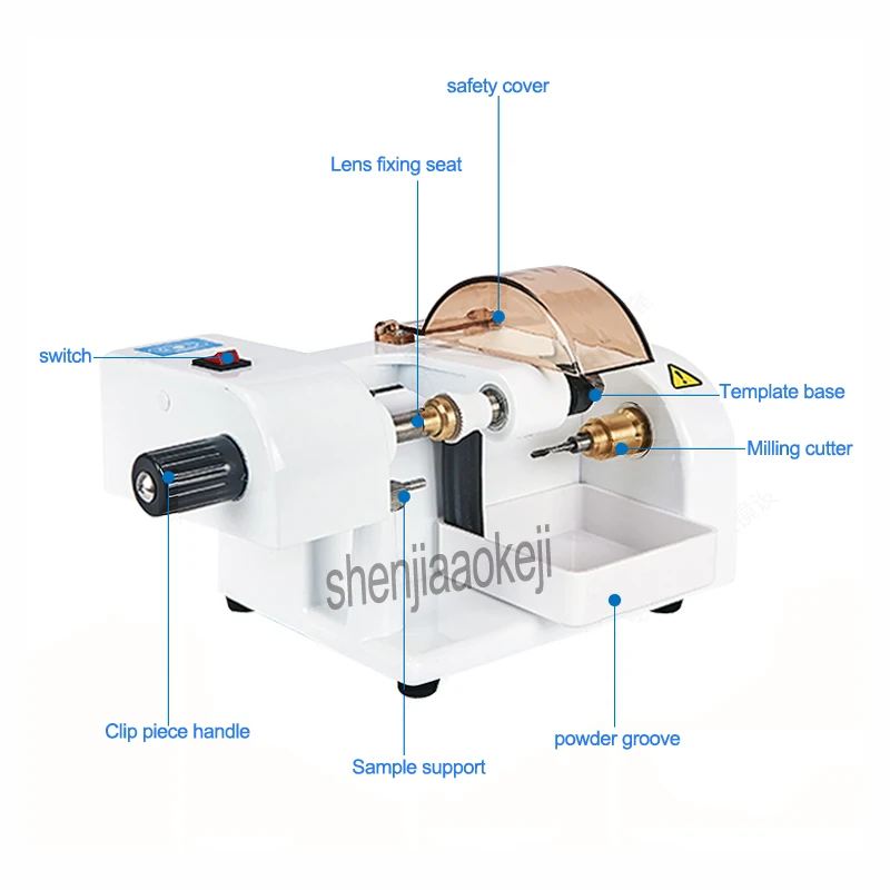 Lenses Edging Cutter Lens Edging Cutting machine Eyeglasses equipment LY-400B instrument Pattern Cutter Opener For Lenses Edging