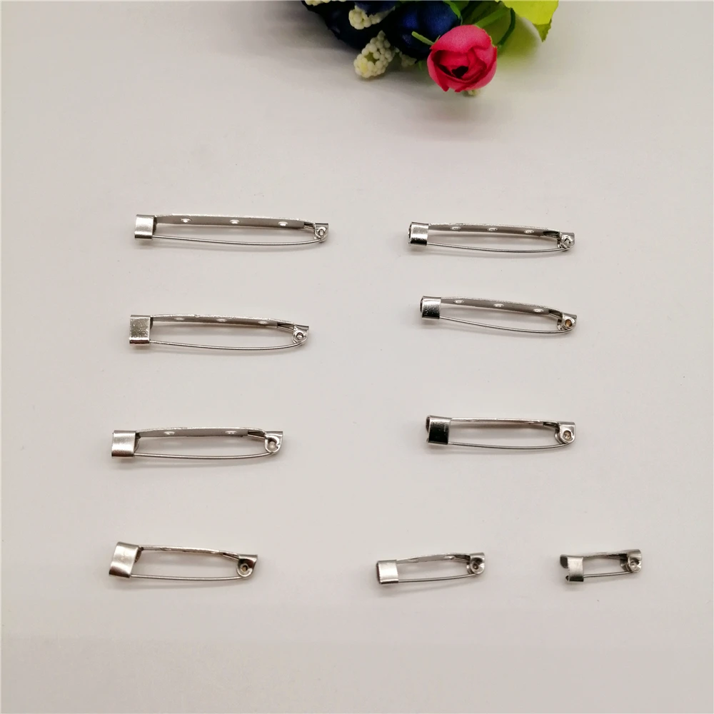 20-100pcs DIY Jewelry Findings Brooch Base Back Bar Badge Holder Safe Lock Brooch Pins For Jewelry Making Accessories Supplies