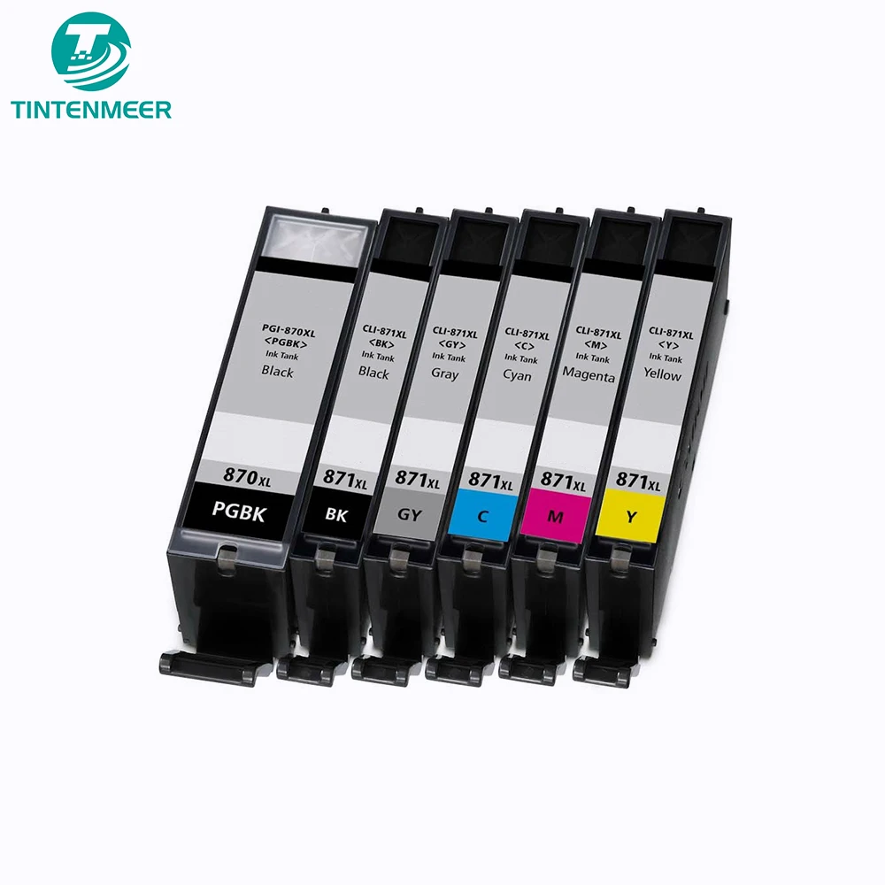 

TINTENMEER INK CARTRIDGE PGI 870 CLI 871 PGI870 CLI871 COMPATIBLE FOR CANON PIXMA MG5780 MG6880 MG7780 PRINTER