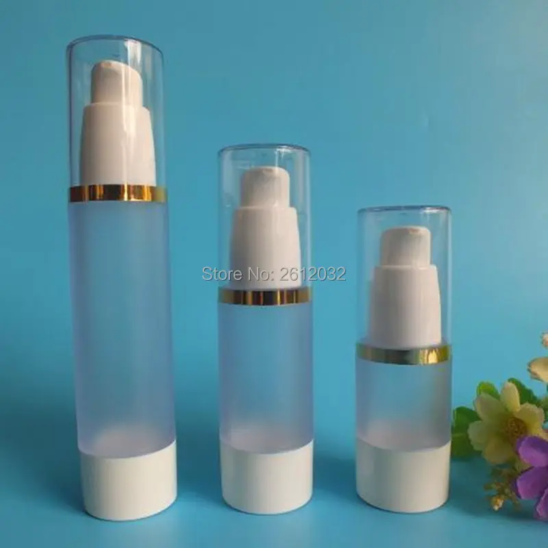 15ml 30ml 50ml Frosted Body Bottles Clear Airless Vacuum Pump Empty for Refill Container Lotion Serum Cosmetic Liquid F20173872