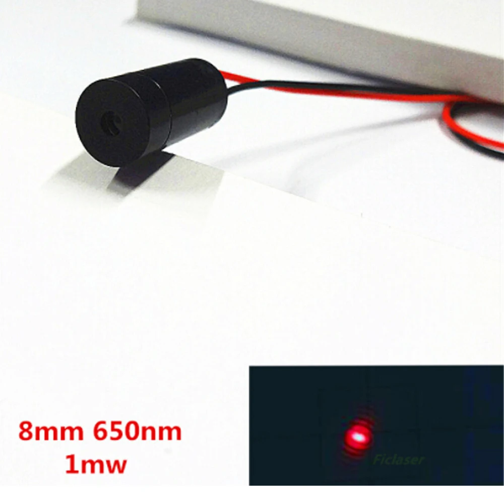 Module Laser rouge 650nm, 1mw, 8mm, faible puissance