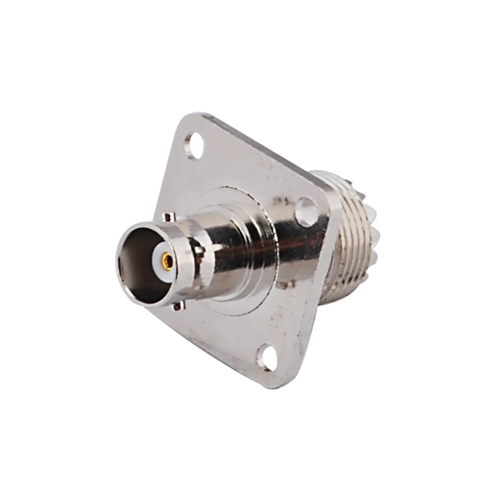 ثمانية خشب 5 قطعة BNC جاك إلى UHF جاك SO-239 4 حفرة لوحة جبل فيديو Balun محول محوري لمراقبة CCTV كاميرا الأمن راديو