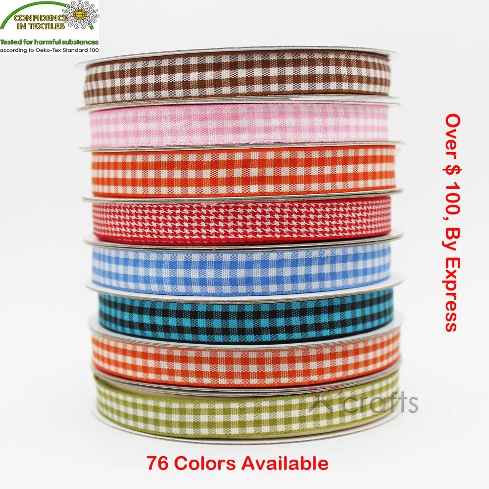 Gingham Ribbon 6 MM 3/8