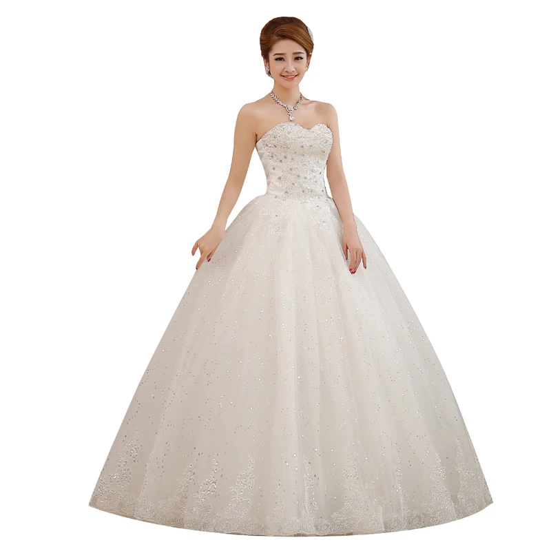 Hochzeit Kleid Braut Plus Größe Luxus Diamant Lacu Up Hochzeit Kleider Neue Prinzessin Ballkleider Kleider