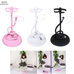 Bjd Doll Stand Suporte Flexible Support Pedestals For 1/3 Dolls White/Black/Pink Metal Display Holder Bracket Dolls Accessories