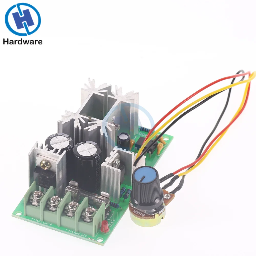 Módulo de acionamento de alta potência do regulador atual do interruptor 20a do controlador da velocidade do motor do regulador de velocidade do motor pwm da c.c. 10-60v