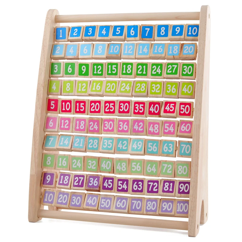 Kids Toys Montessori Wooden Toys Multiplication Table Baby Early Educational Toys Arithmetic Teaching Aids Math Toy For Children