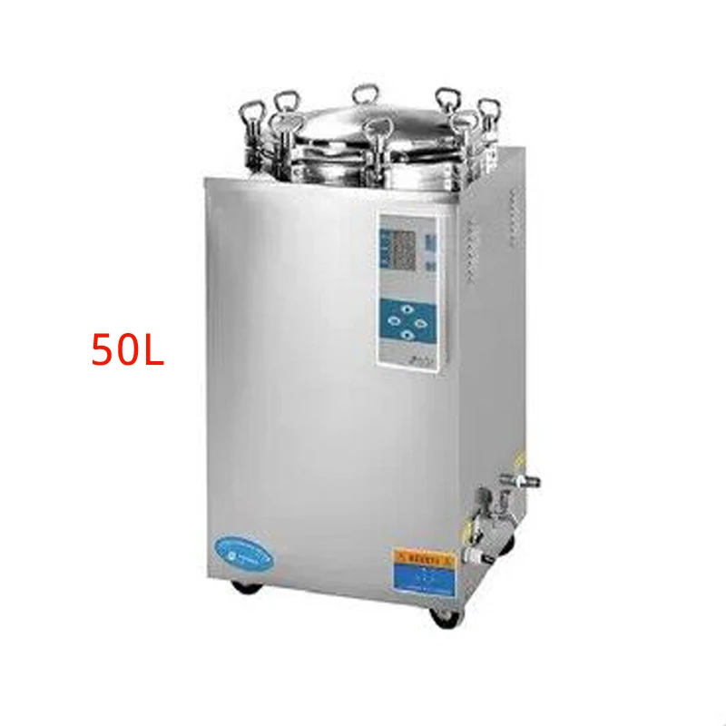 Automático autoclave esterilizador a vapor 3000 w display digital de alta pressão Vertical esterilizador a vapor esterilização pote LS-50LD 1 pc