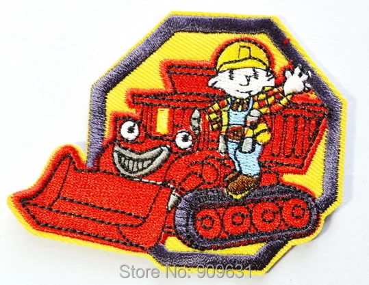 

Bob the Builder Red bulldozer Iron On Applique Embroidered Patch ~ Made of Cloth Guaranteed 100% Quality