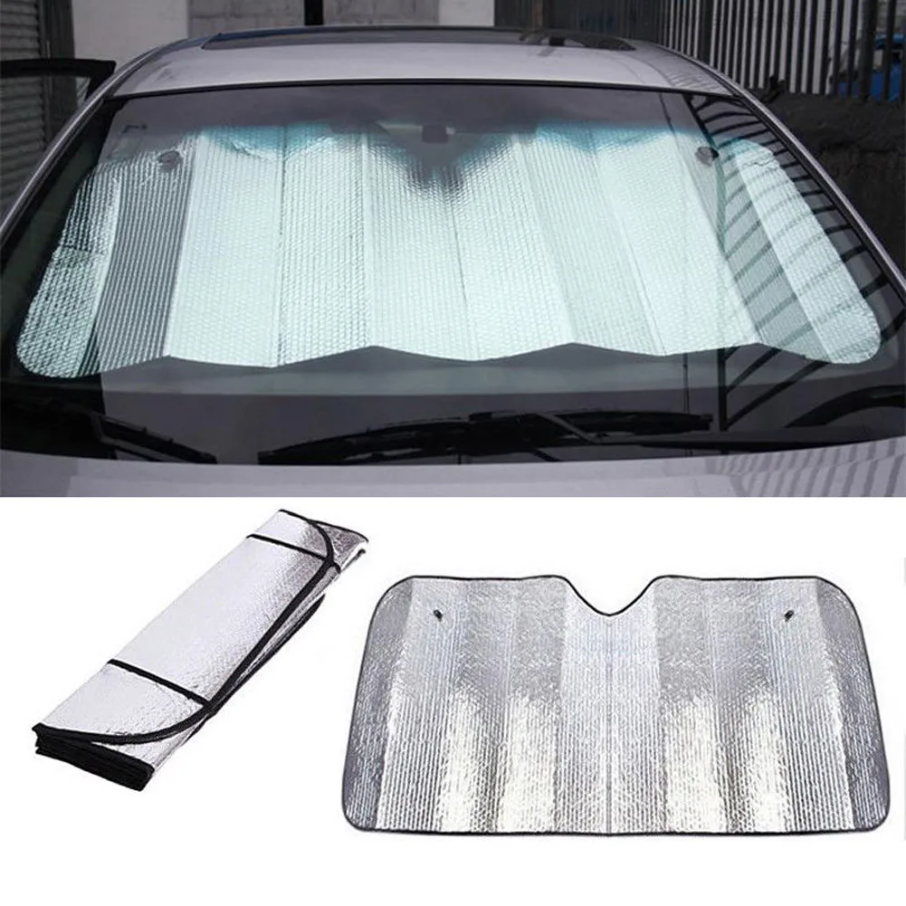 

Car Front Rigid Windscreen Sunshade Sun Shade Visor Screen Cover 140x70cm Car Styling Parasol Rigido Parasol Rigido Coche Sun X